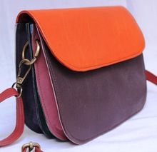 Multi Colors Fashion real leather short handle handbag