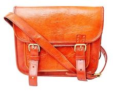 Real Goat leather ladies hand bag and sling bag
