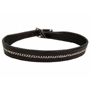 Black Leather Pet Dog Collar