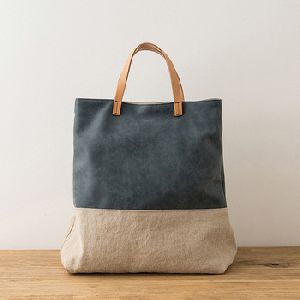 Designer Canvas Waxed Tote Bag