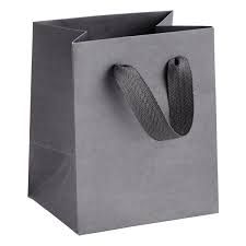 Grey Colored Paper Bags