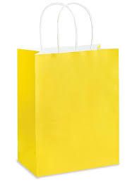 Yellow Colored Paper Bags