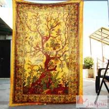 Cotton Handmade Tie Dyed Indian Wall Hanging Decor Tapestry-Craft Jaipur