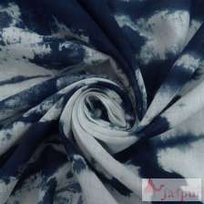 Handmade Indigo Tie Dye Cotton Shibori Printed Running Fabric-Craft Jaipur