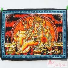 Indian Lord Ganesha Poster Size Wall Hanging Tapestry Decor-Craft Jaipur