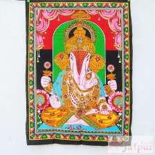 Lord Ganesh Cotton Poster Size Hippie Home Decor Wall Hanging-Craft Jaipur