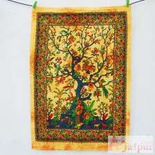 Poster Size Wall Hanging Decor Tree Of Life Tie Dye Tapestry-Craft Jaipur