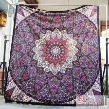 Queen Star Mandala Bohemian Indian Tapestry Wall Hanging-Craft Jaipur