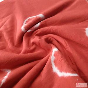 Red color bandhani Cotton fabric For Sewing