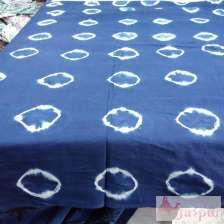 Shibori Printed Indian Cotton Handmade Indigo Tie Dyed Fabric-Craft Jaipur