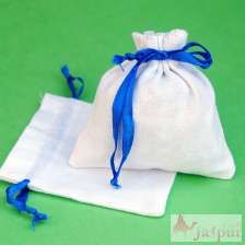 Small Cotton Jewelry Pouches ,Handmade Indian Storage Bags