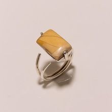 Natural brecciated mookaite Gemstone ring