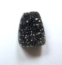 Black Flat Druzy Trapezoid Loose Gem Stone