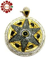 Star Design Fashionable Diamond Studded 925 Sterling Silver Pendant Jewellery