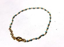 Turqouise Round Smooth 925 Sterling Silver Beaded Chain Bracelet