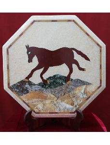 Horse Sculpted Marble Tile