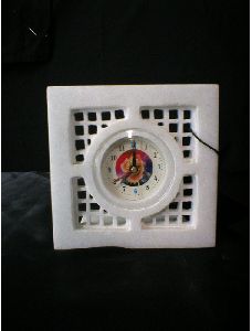 Malvia Exports Square Marble Clock
