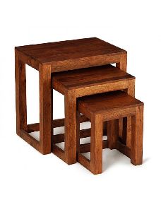 Solid Wood Nesting Table (Set Of-3)