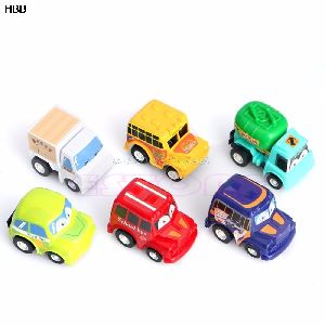 Kids Mini Pull Back Car Toys 6 Pcs (Assorted Color & Design)