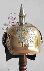 Copper German Pickelhaube Helmet