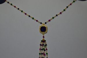 Sterling Silver Necklace with Multi Gemstones