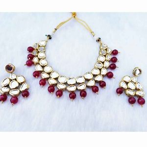 Details about   Finekraft Kundan Zircon Silver Plated Indian Wedding Designer Necklace Jewelry 