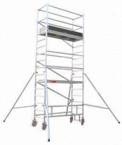 SINGLE WIDTH ALUMINUM SCAFFOLD TOWER