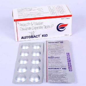 Amoxycillin 200 mg + Clavulanic Acid 28.5 mg Tablets