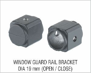 Window guard rail bracket