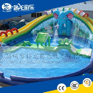 PVC giant inflatable water slide