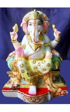 Ganesh Marble God Statue