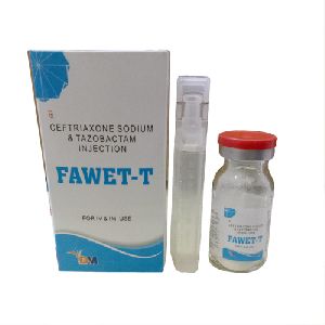 500 mg CEFTRIAXONE injection , 132 mg TAZOBACTUM Injection