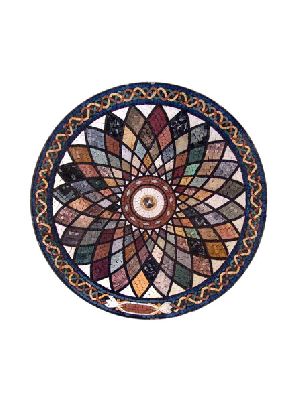 Mosaic Pattern Tile Art Stone Tabletop