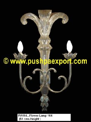 Silver Flower Lamp
