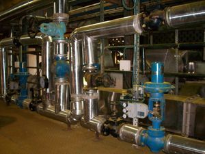 Steam Piping for Band Dryer