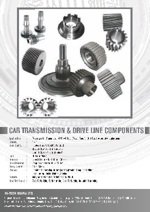 Car Transmission & Driveline Components