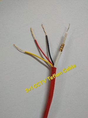 3+1 teflon cctv camera cable