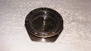2 Inch Brass Hex Antique Compass