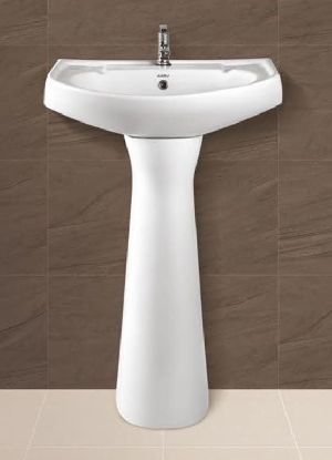 Pooja Plain Pedestal Wash Basin