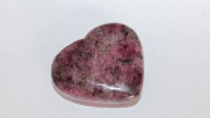 Natural Ruby Cordierite Puff Heart Stone