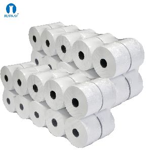 RudkavBilling Machine Thermal Paper Roll with 55 GSM (79 mm x 40 Meter) Pack of 5