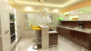 parallel shaped kitchen