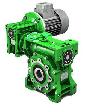 DOUBLE REDUCTION WORM GEARED MOTOR