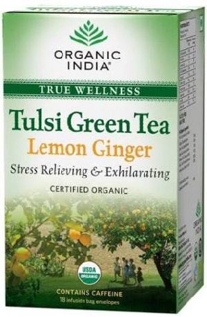 Tulsi Green Lemon Ginger Tea