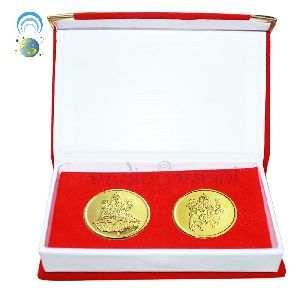 Laxmi Ganesh Copper Coin