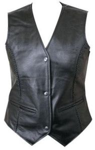 Leather Vest .PL-1706