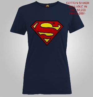 Ladies Printed T Shirts (superman)