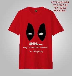 MEN PRINTED T-SHIRTS (DEADPOOL)