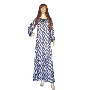 RAYON PRINTED GOWN