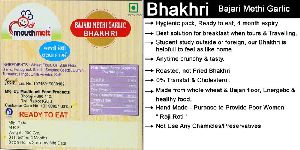 Ready To Eat Bajari Methi Garlic Bhakhri